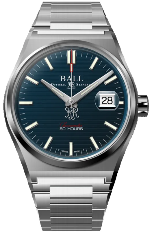 Ball Watch Company Roadmaster M Perseverer 40mm Navy Blue Limited Edition Watch made by C.W. Sellors