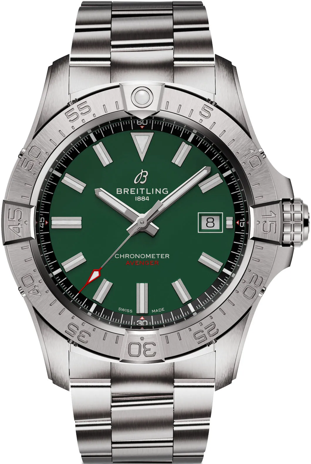 Breitling Avenger Automatic 42 Green Bracelet Watch sold by C.W. Sellors