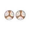 Sterling Silver Cameo Round Three Flower Stud Earrings D sold by C.W. Sellors