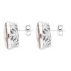 Sterling Silver Cameo Round Three Flower Stud Earrings D sold by C.W. Sellors