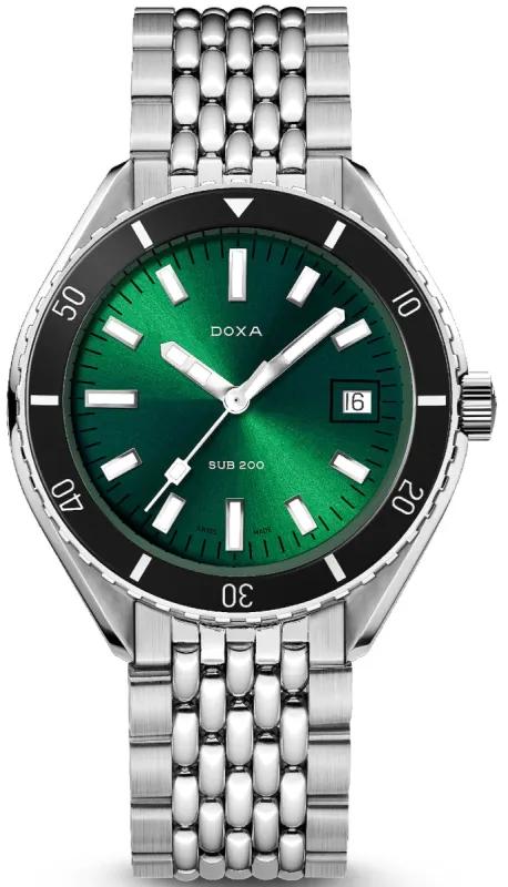 Doxa SUB 200 Sea Emerald Bracelet Watch sold by C.W. Sellors