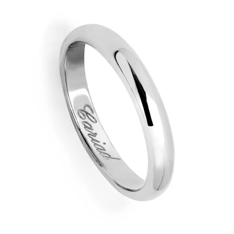 Clogau Windsor 18ct White Gold 3mm Wedding Ring sold by C.W. Sellors