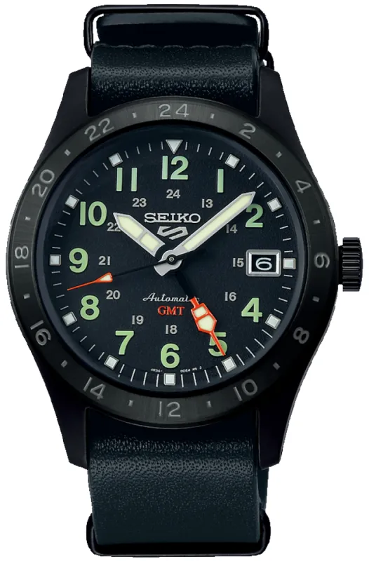 Seiko 5 Sports Field Deception Mechanical GMT Watch sold by C.W. Sellors