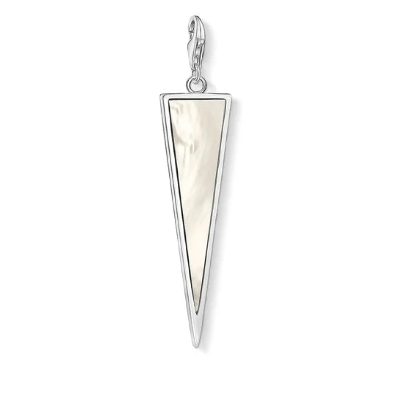 Thomas Sabo Charm Club Sterling Silver Mother Of Pearl Triangle Pendant D sold by C.W. Sellors