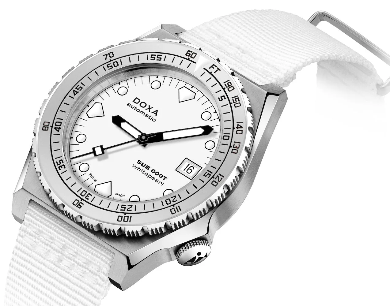 Doxa SUB 600T Whitepearl Nato Watch sold by C.W. Sellors product image thumbnail 2
