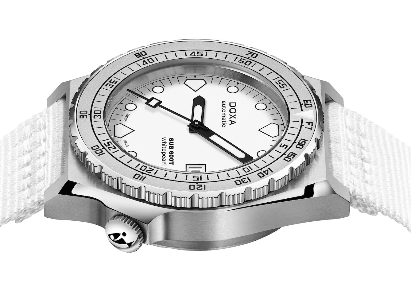 Doxa SUB 600T Whitepearl Nato Watch sold by C.W. Sellors product image thumbnail 3