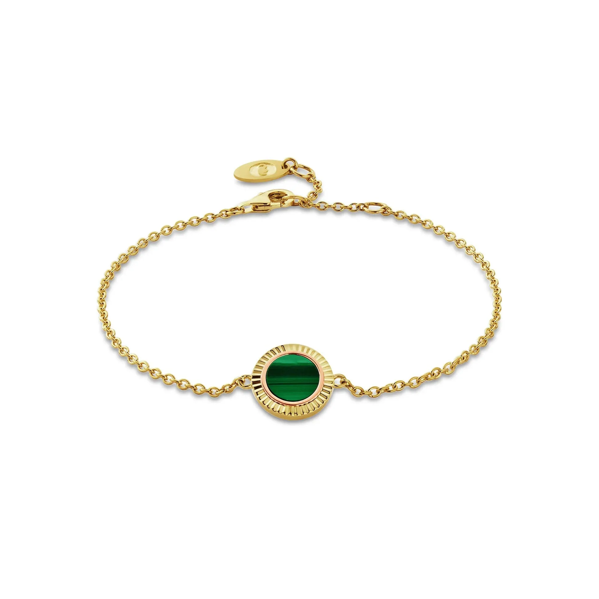 Clogau Reflections of Padarn Gold and Malachite Bracelet sold by C.W. Sellors