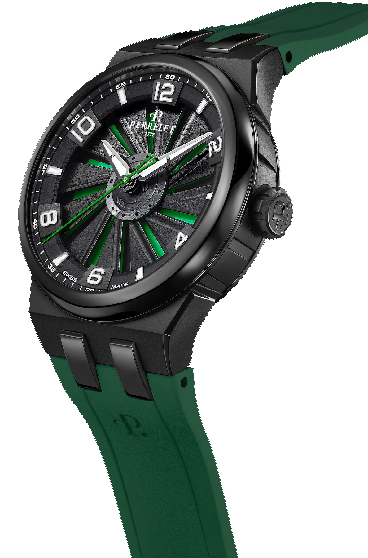 Perrelet Turbine Titanium 41 Green Watch sold by C.W. Sellors product image thumbnail 2