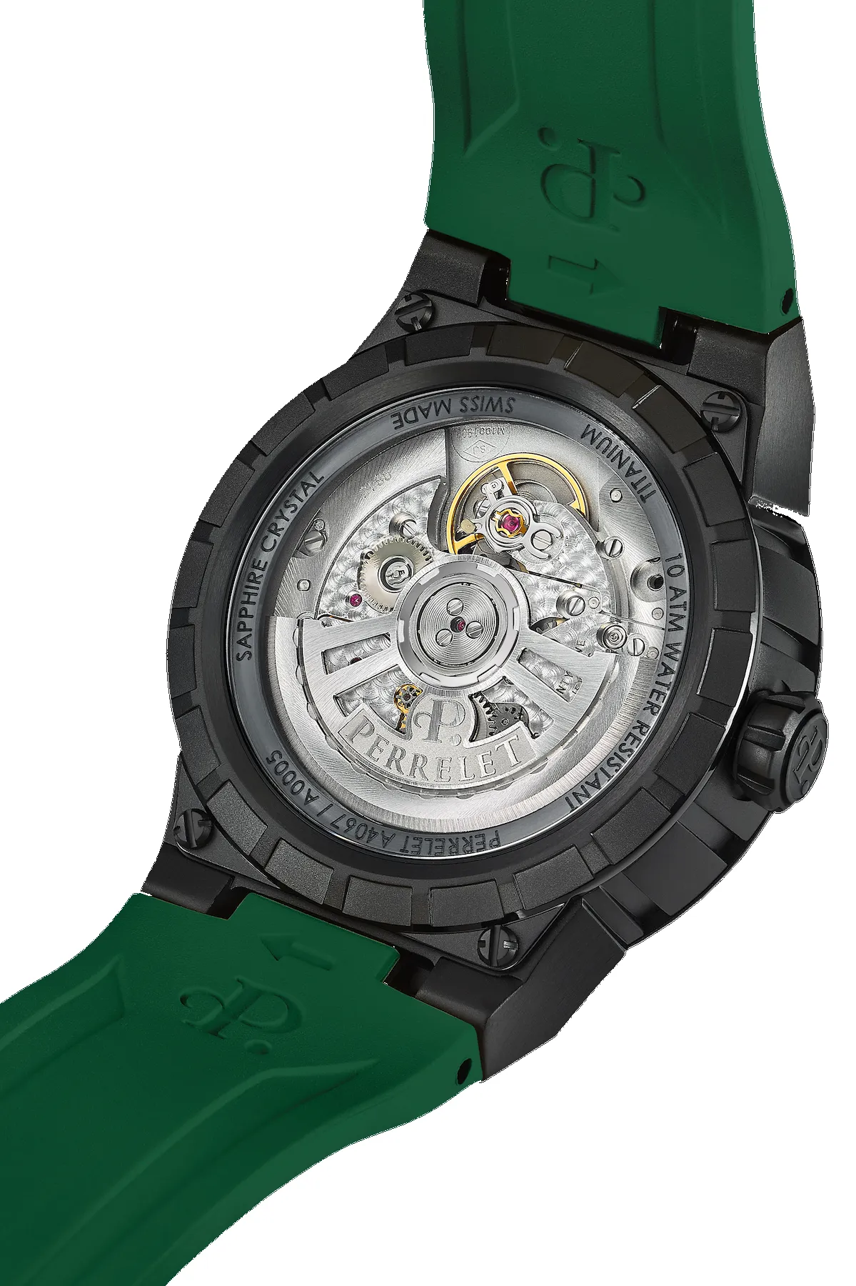 Perrelet Turbine Titanium 41 Green Watch sold by C.W. Sellors product image thumbnail 3