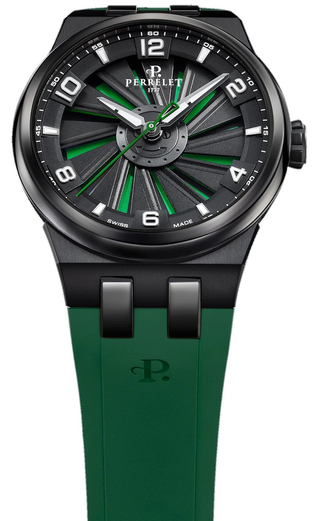 Perrelet Turbine Titanium 41 Green Watch sold by C.W. Sellors product image thumbnail 4