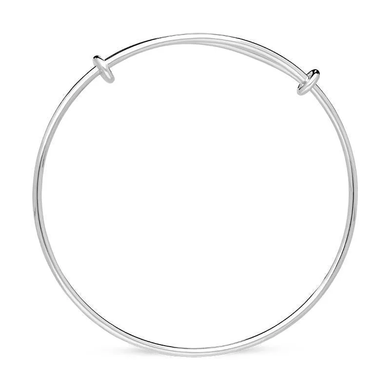 Sterling Silver Adjustable Charm Carrier Bangle sold by C.W. Sellors product image thumbnail 2