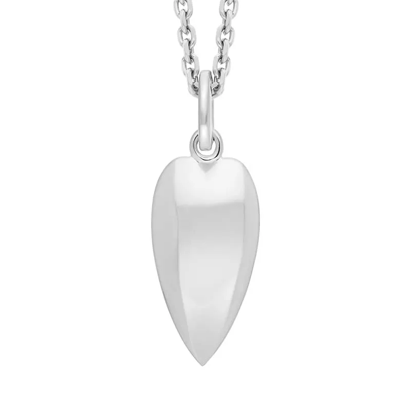 Sterling Silver Long Heart Necklace D sold by C.W. Sellors