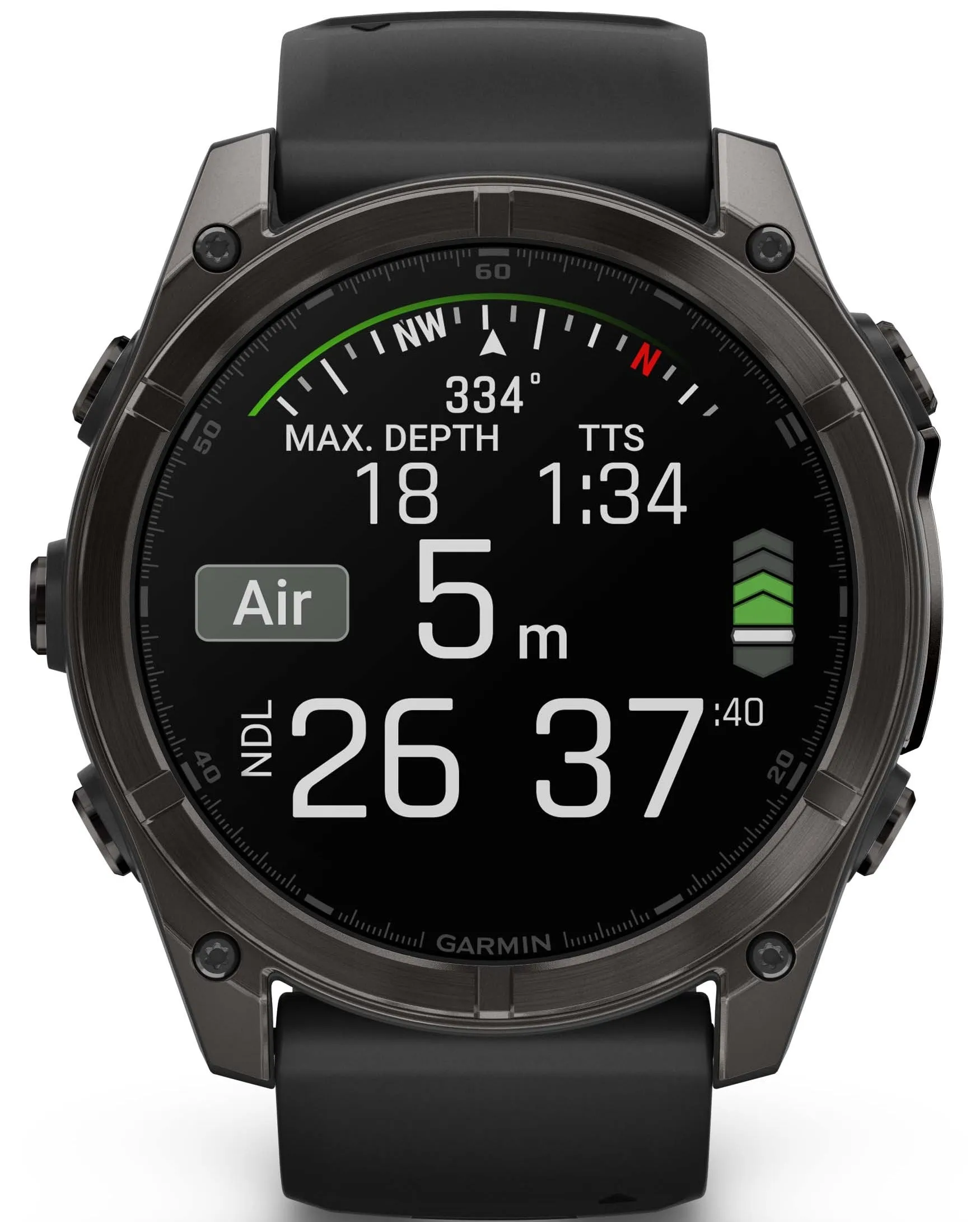 Garmin Fenix 8 51mm Sapphire AMOLED Carbon Grey DLC Titanium Black Watch sold by C.W. Sellors product image thumbnail 3