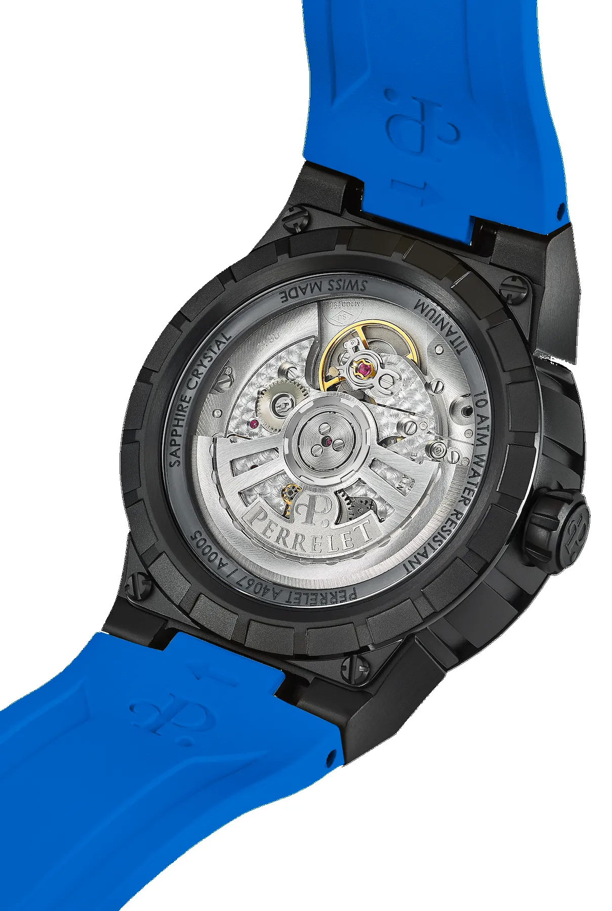 Perrelet Turbine Titanium 41 Blue Watch sold by C.W. Sellors product image thumbnail 2