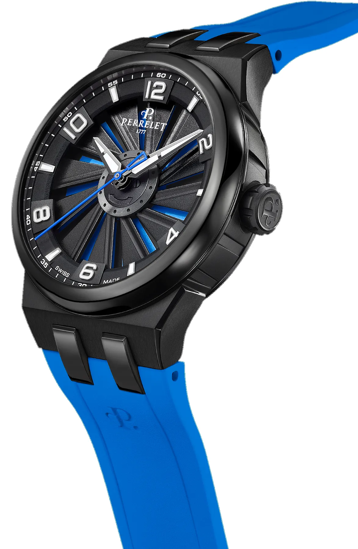 Perrelet Turbine Titanium 41 Blue Watch sold by C.W. Sellors product image thumbnail 3