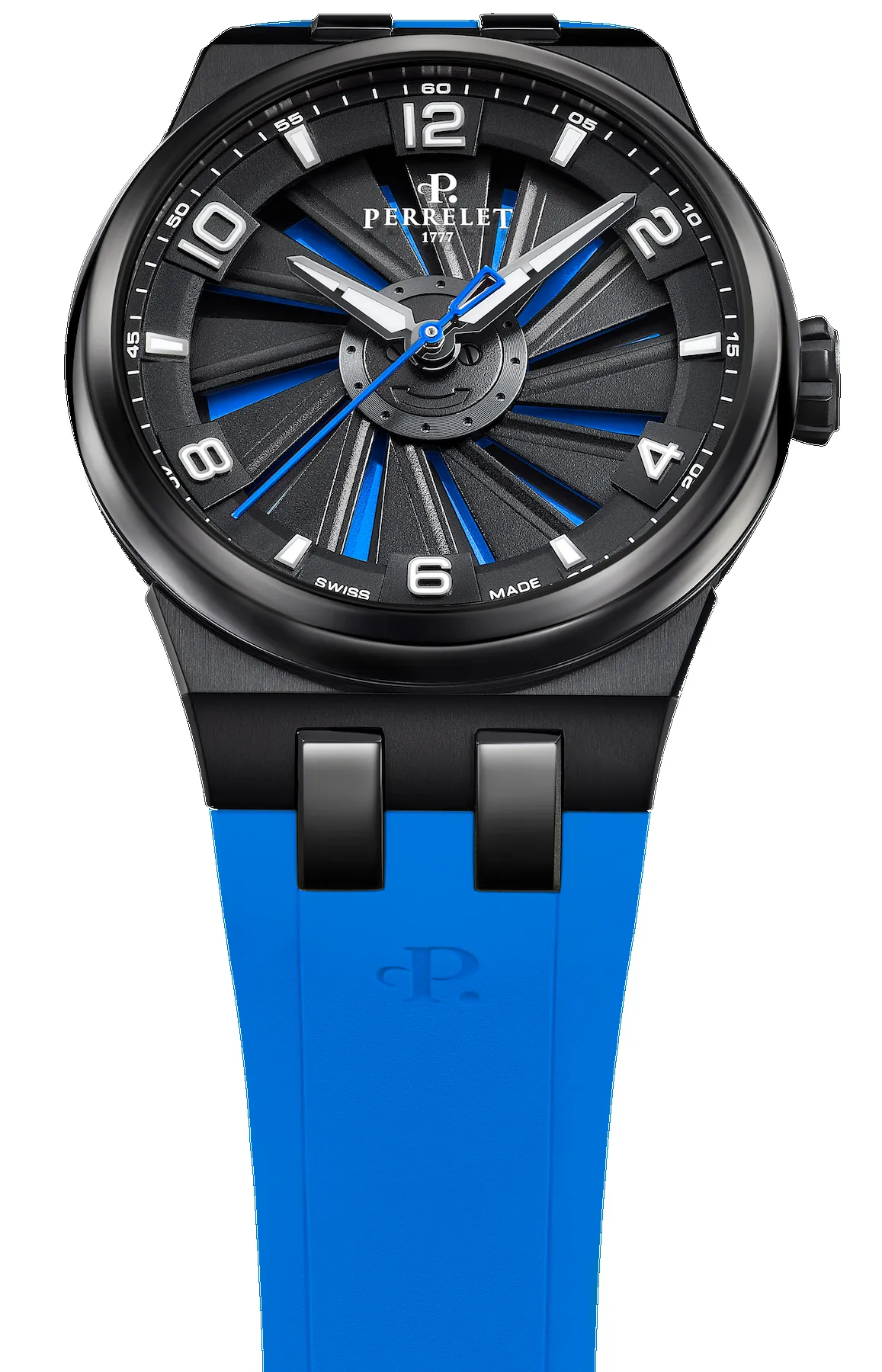 Perrelet Turbine Titanium 41 Blue Watch sold by C.W. Sellors product image thumbnail 4