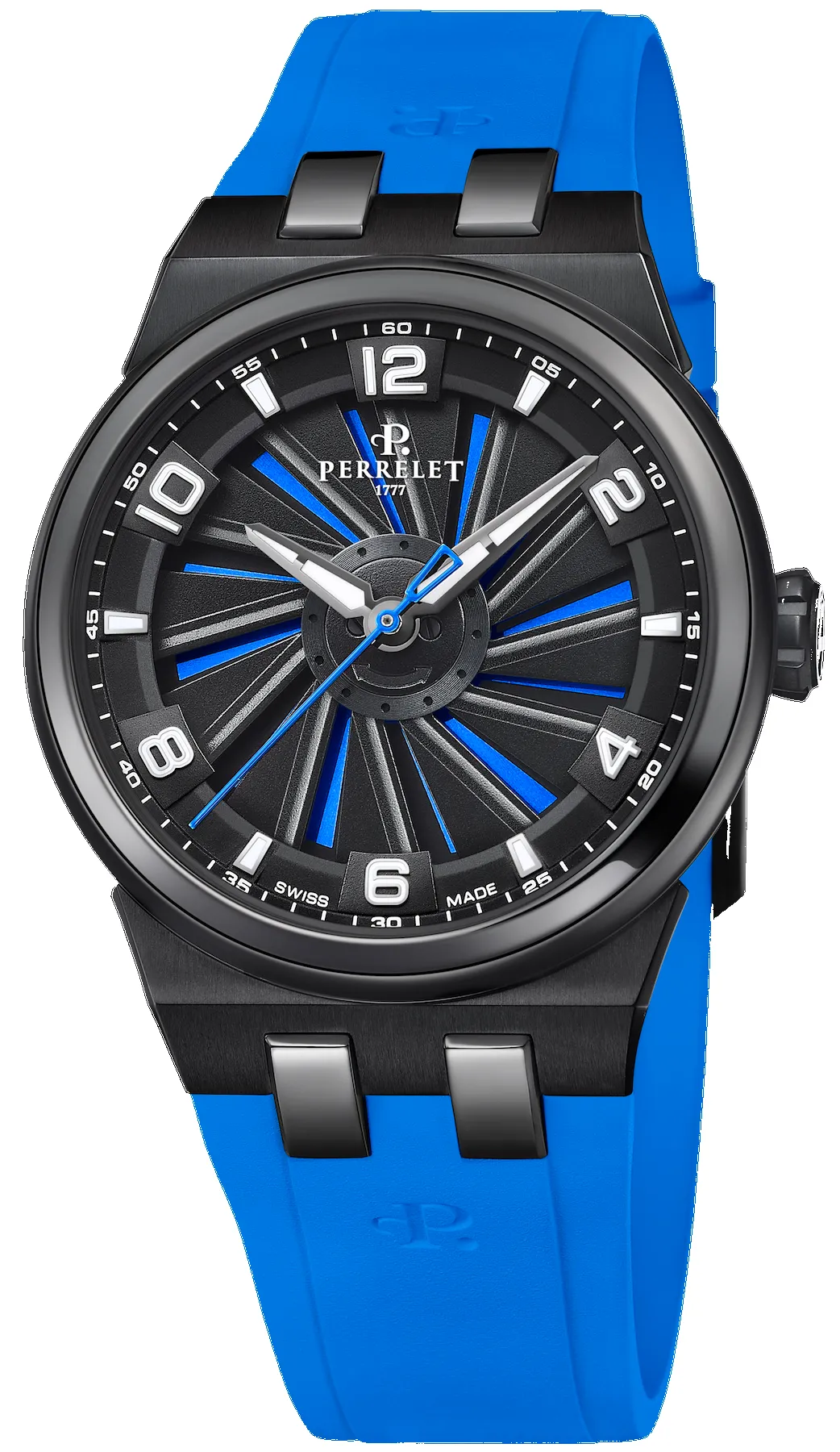 Perrelet Turbine Titanium 41 Blue Watch sold by C.W. Sellors