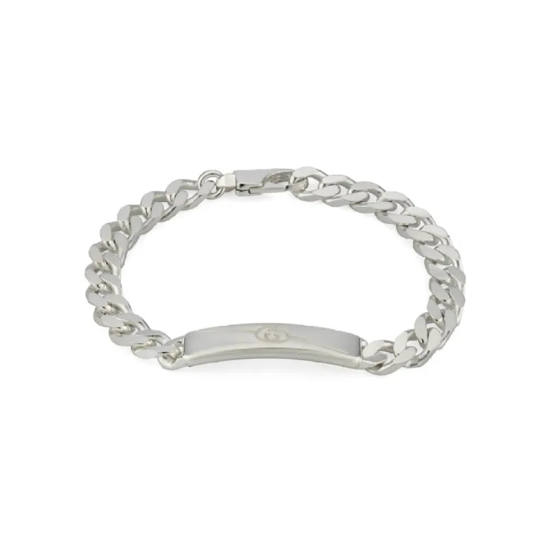 Gucci Interlocking Sterling Silver Bracelet sold by C.W. Sellors