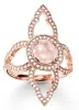 Thomas Sabo Ring Sterling Silver Gold Quartz Zirconia Flower D sold by C.W. Sellors