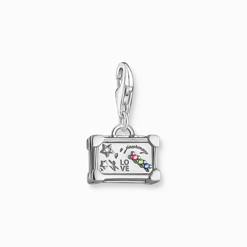 Thomas Sabo Charm Club Sterling Silver Vintage Suitcase Charm sold by C.W. Sellors