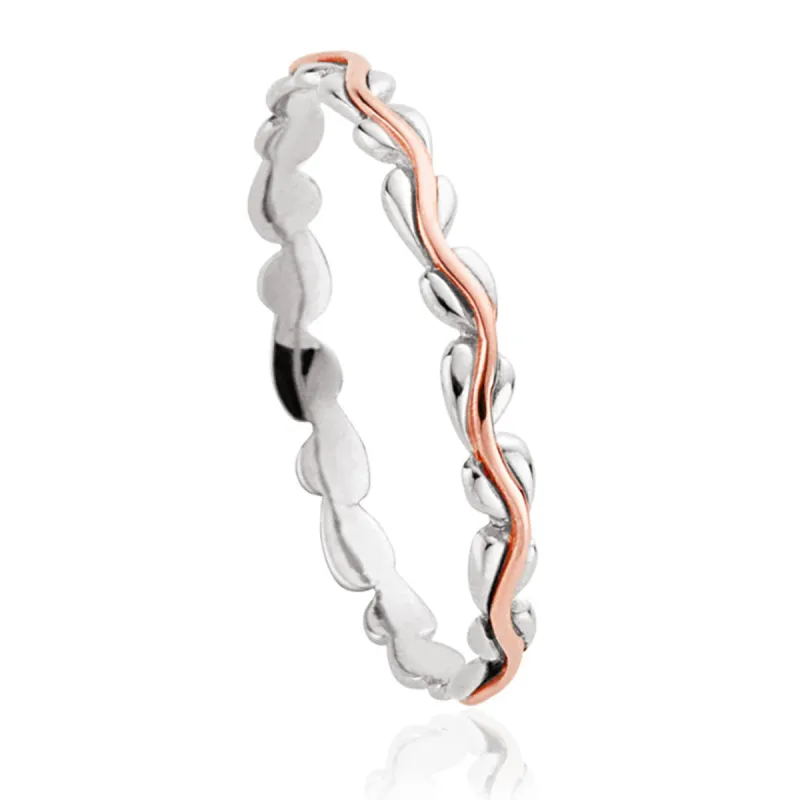 Clogau Affinity Sterling Silver Life Stacking Ring D sold by C.W. Sellors
