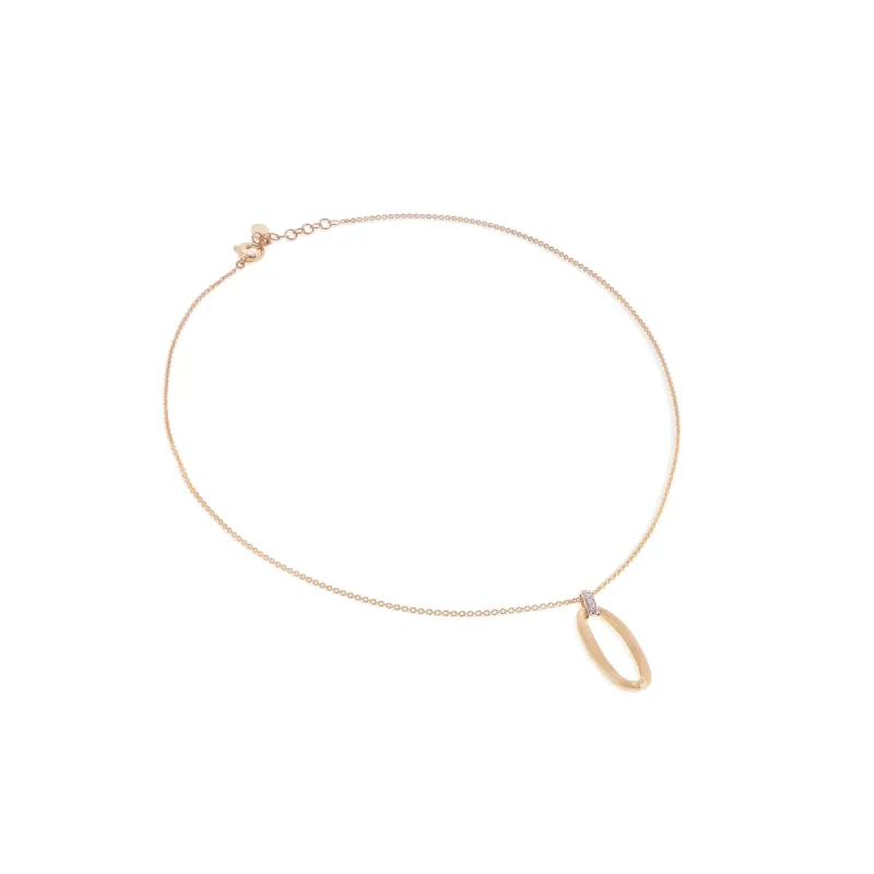 Marco Bicego Jaipur Link 18ct Yellow Gold Diamond Necklace sold by C.W. Sellors