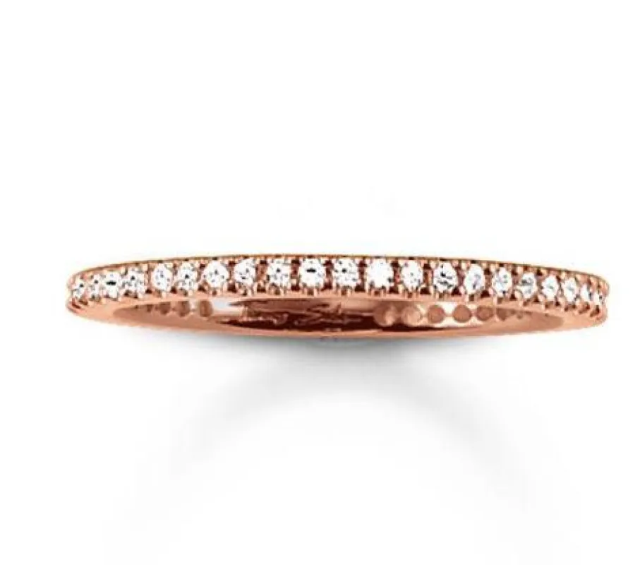 Thomas Sabo Glam and Soul Rose Gold White Zirconia Ring D sold by C.W. Sellors