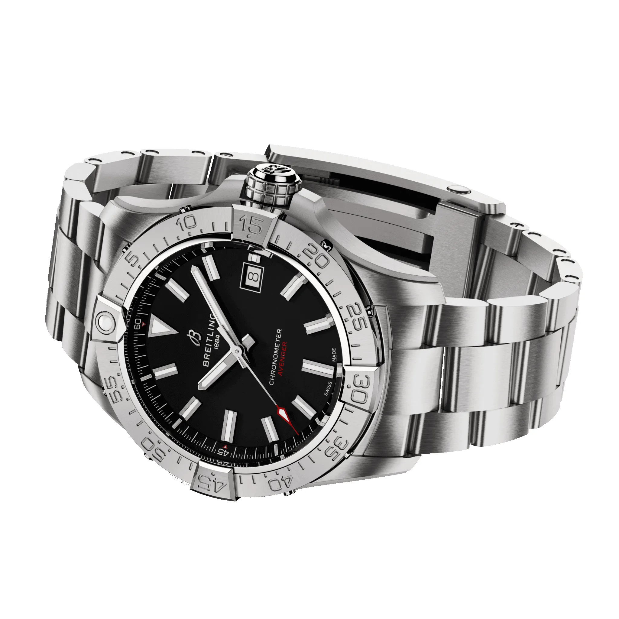 Breitling Avenger Automatic 42 Black Bracelet Watch sold by C.W. Sellors product image thumbnail 3