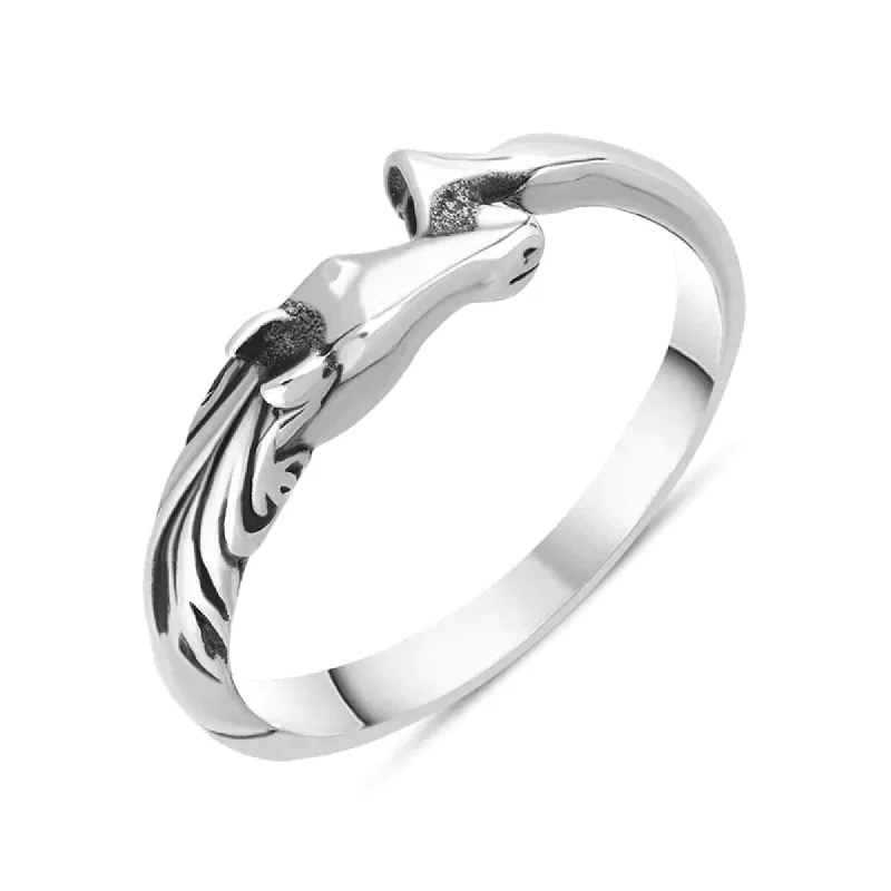 Sterling Silver Horse Head And Hoof Ring sold by C.W. Sellors