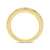 18ct Yellow Gold Ruby Diamond Channel Set Half Eternity Ring sold by C.W. Sellors
