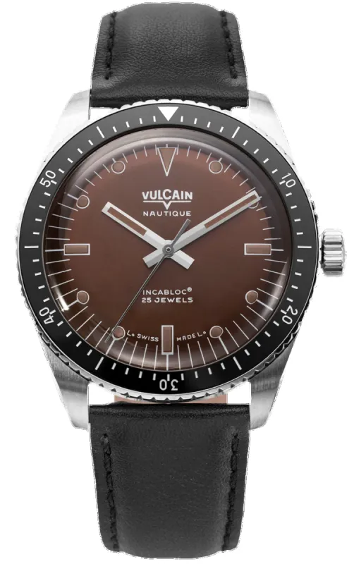 Vulcain Skindiver Nautique Brown Watch sold by C.W. Sellors