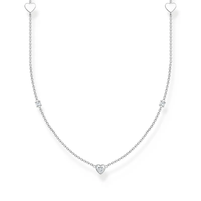Thomas Sabo Charm Club Sterling Silver Hearts Necklace D sold by C.W. Sellors