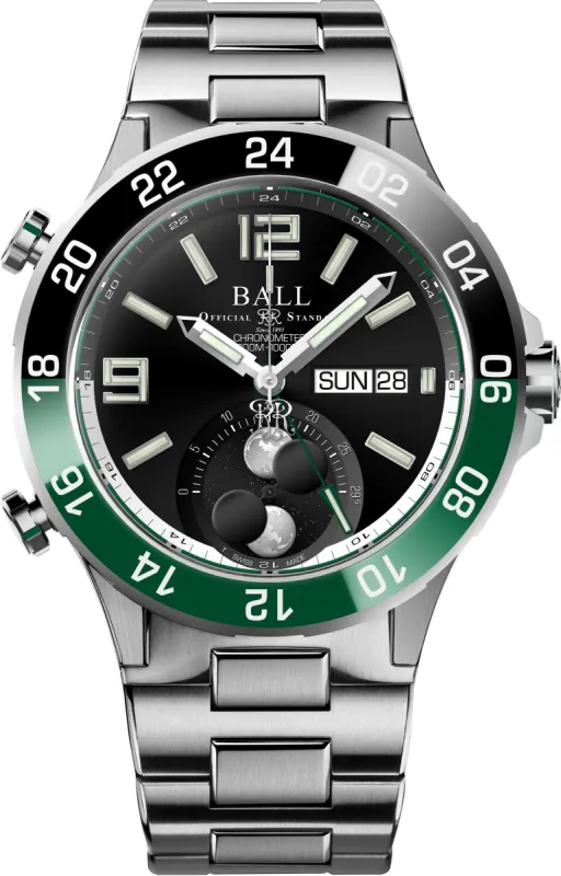 Ball Watch Company Roadmaster Marine GMT Moon Phase Limited Edition Watch sold by C.W. Sellors