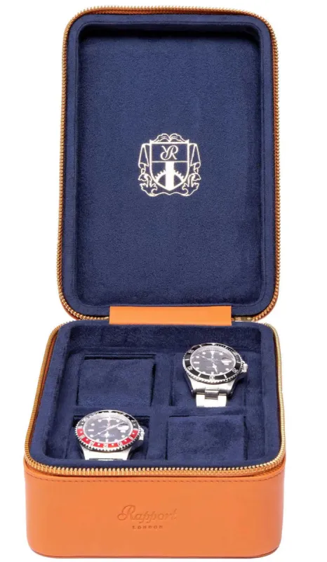 Rapport Watch Case Hyde Park 4 Tan Zip sold by C.W. Sellors