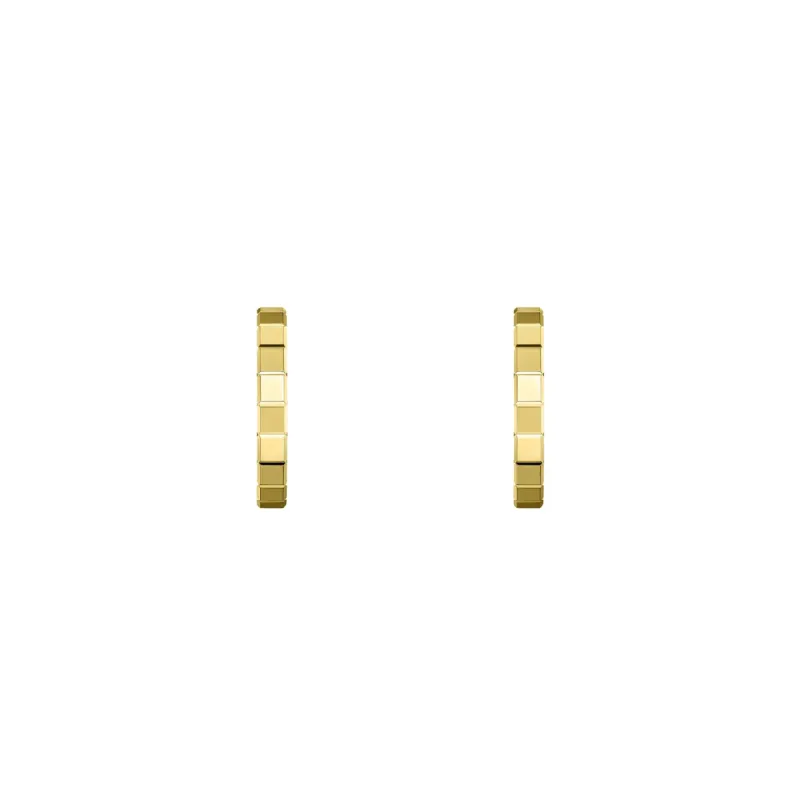 Chopard Ice Cube 18ct Yellow Gold Hoop Earrings sold by C.W. Sellors