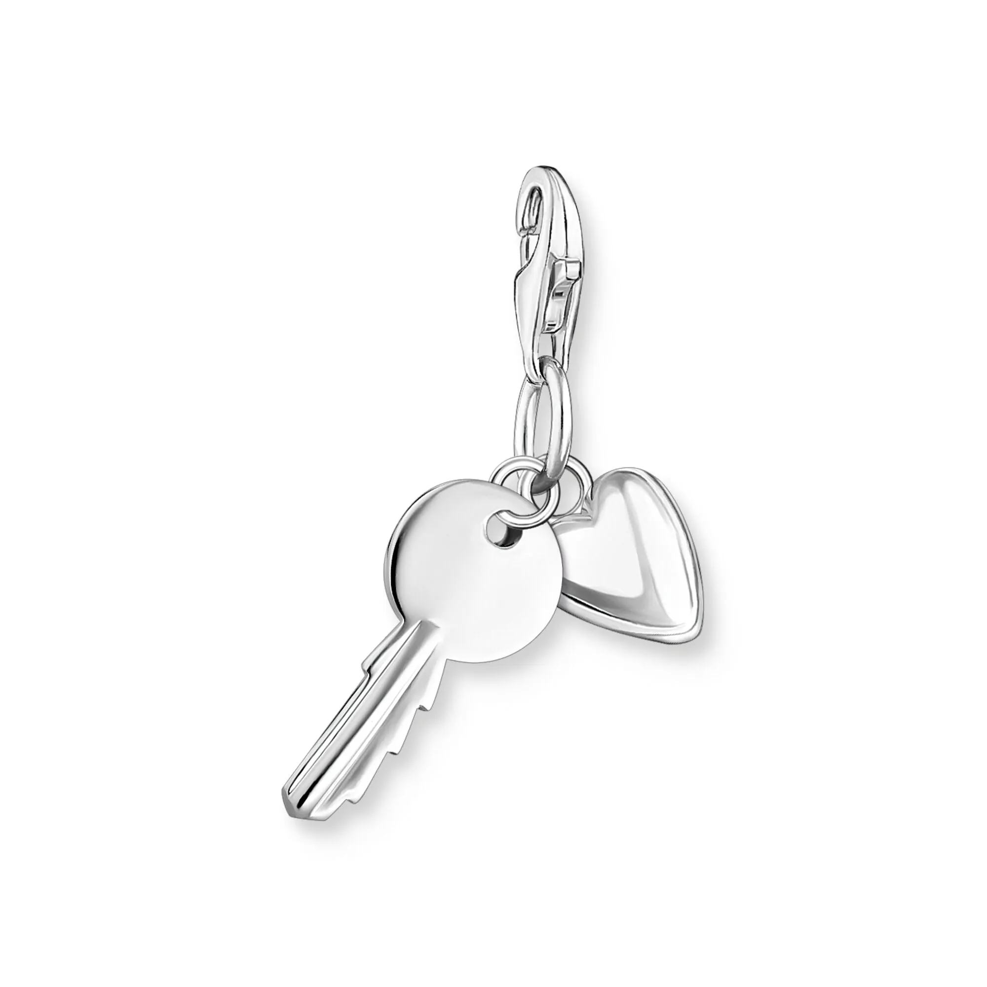 Thomas Sabo Sterling Silver Key Heart Charm D sold by C.W. Sellors