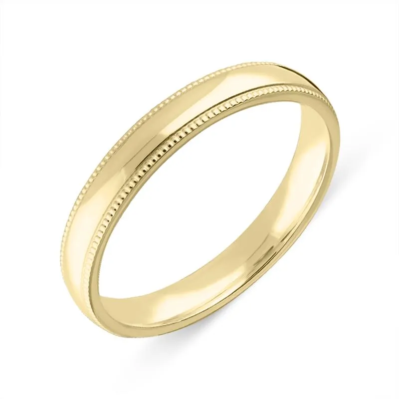 18ct Yellow Gold 3mm Light Court Shaped Wedding Ring sold by C.W. Sellors