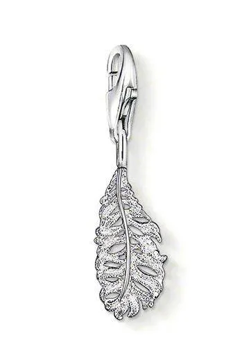 Thomas Sabo Charm Club Sterling Silver Feather Charm D sold by C.W. Sellors