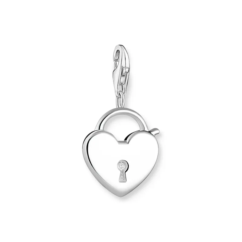 Thomas Sabo Sterling Silver Lockheart Charm D sold by C.W. Sellors