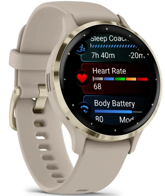 Garmin Venu 3S Soft Gold Smartwatch Watch sold by C.W. Sellors product image thumbnail 4