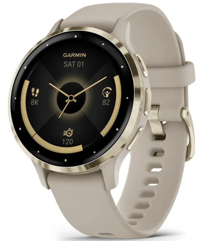 Garmin Venu 3S Soft Gold Smartwatch Watch sold by C.W. Sellors