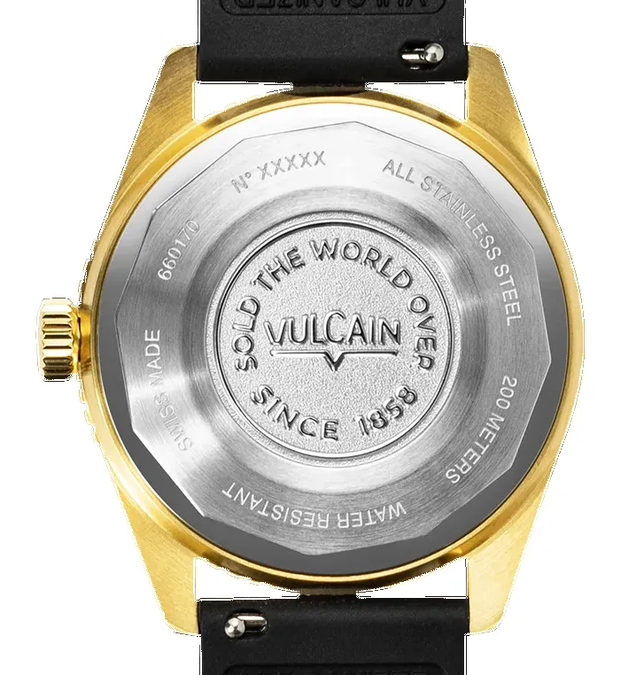 Vulcain Skindiver Nautique Gold Blue sold by C.W. Sellors product image thumbnail 2