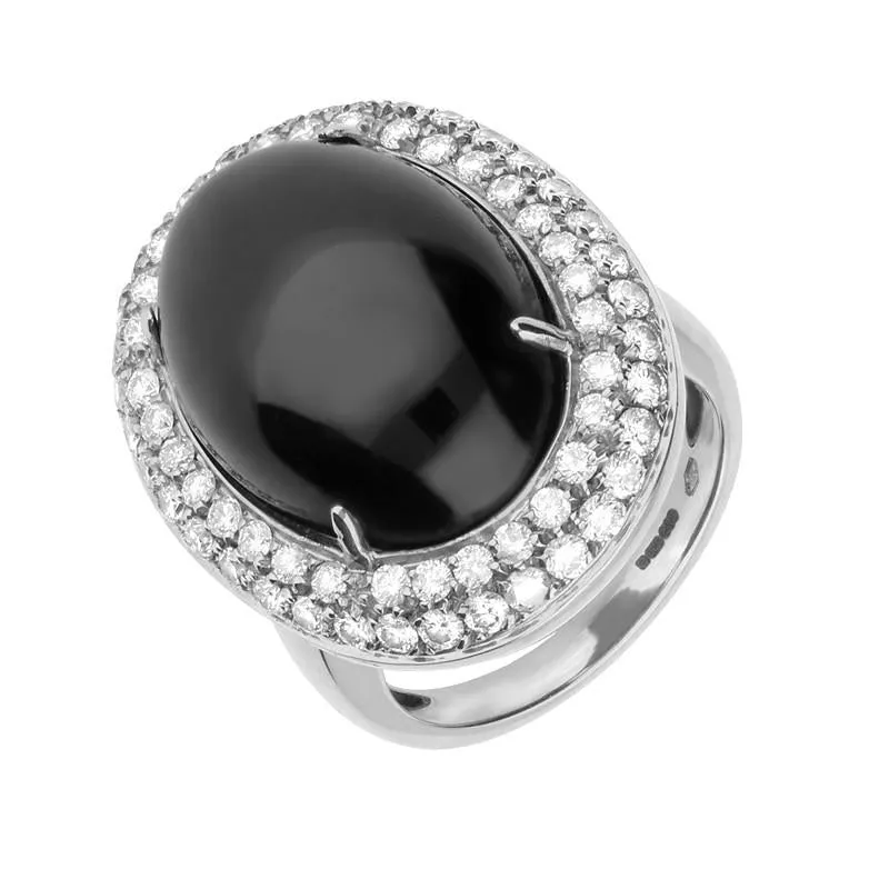 18ct White Gold Whitby Jet 1.47 Carat Diamond Ring D sold by C.W. Sellors