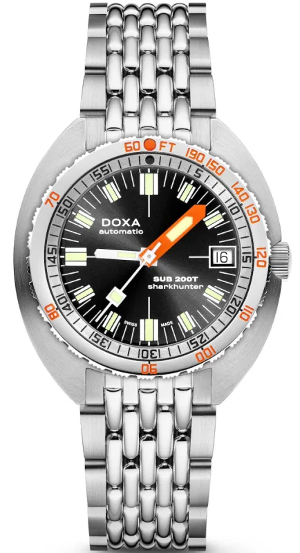 Doxa SUB 200T Sharkhunter Sunray Bracelet Watch sold by C.W. Sellors