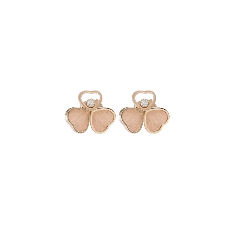 Chopard Happy Hearts Wings 18ct Rose Gold Earrings sold by C.W. Sellors