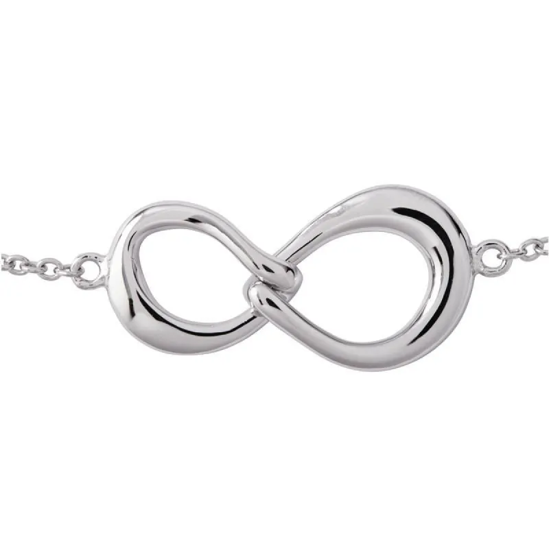 Sterling Silver Infinity Link Necklace D sold by C.W. Sellors