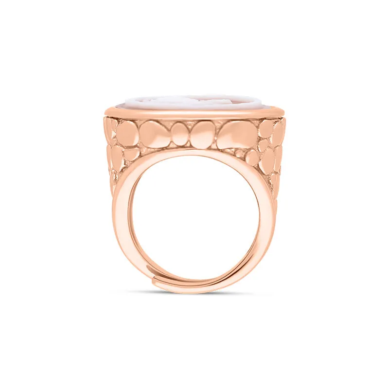 Cameo Italy Rose Gold Plated Sterling Silver Round Hibiscus Ring D sold by C.W. Sellors product image thumbnail 3