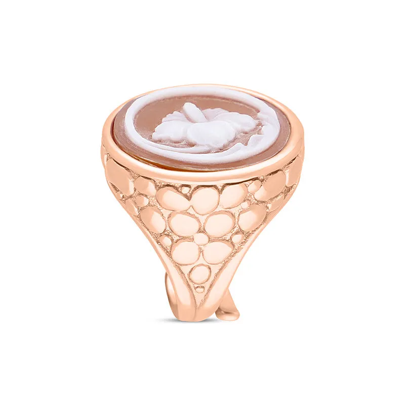 Cameo Italy Rose Gold Plated Sterling Silver Round Hibiscus Ring D sold by C.W. Sellors product image thumbnail 2