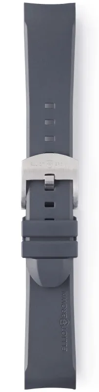 Elliot Brown Strap Leather 22mm Mid Grey Steel Tongue Buckle sold by C.W. Sellors