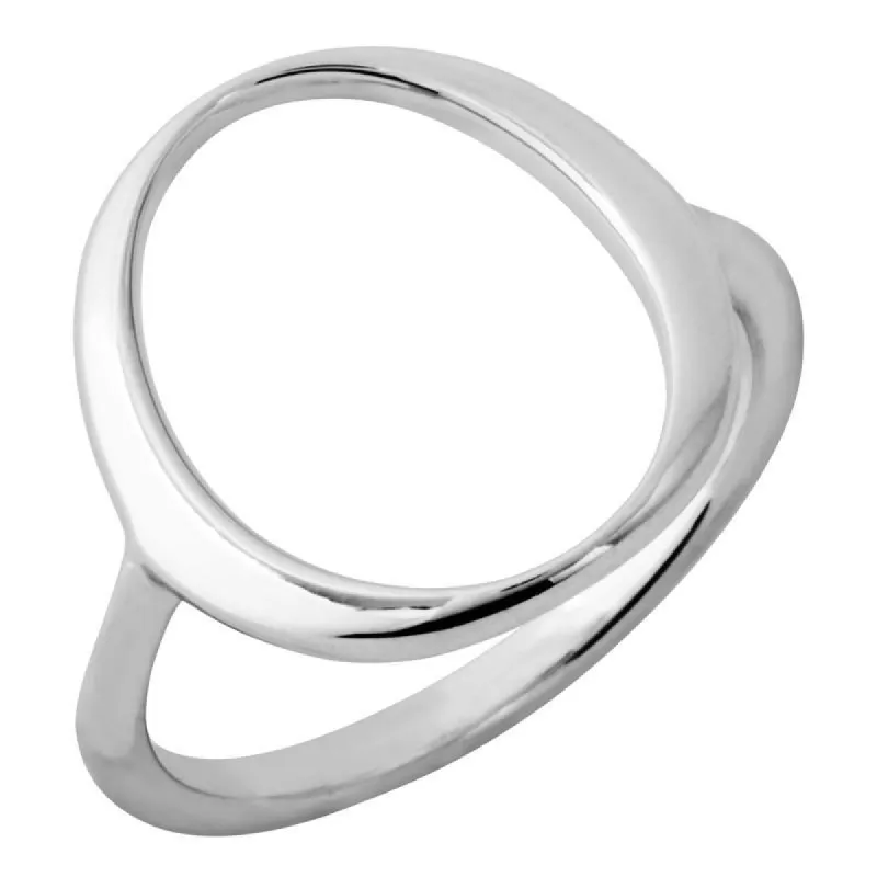 Sterling Silver Open Circle Infinity Ring sold by C.W. Sellors